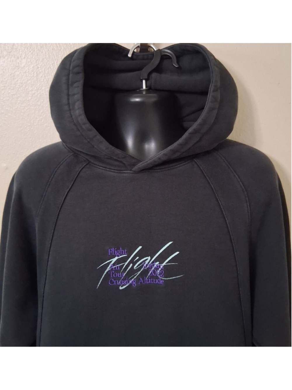 2022 Nike Air Jordan Flight Heritage Coll. Men's Medium Hoodie Black DM1394-010 - Picture 5 of 12